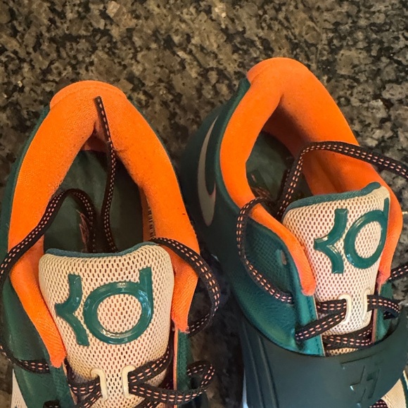 Nike air zoom KD 7 VII Easy Money White Green Size 9 Sneakers EUC - Picture 6 of 17